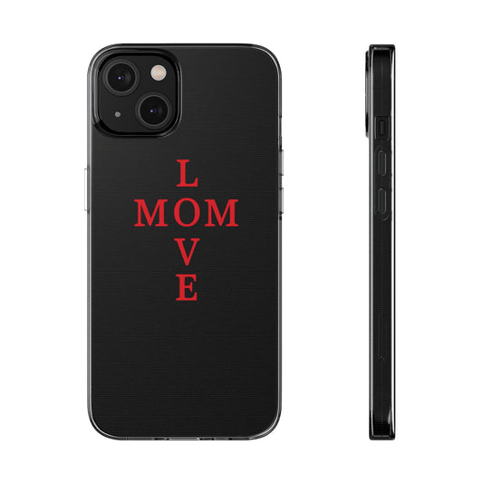 Stylish Mom Love Phone Case - Personalized Gifts, Cute Cell Phone Cover, Mother's Day, Birthday Gift, Family Keepsake